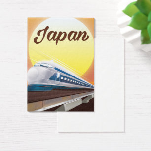 Affiche de voyage en train à grande vitesse du Jap
