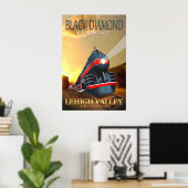 Affiche de voyage en train Black Diamond Express o (Bureau à domicile)