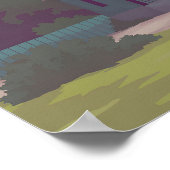 Affiche de voyage Endcliffe Park Sheffield (Coin)