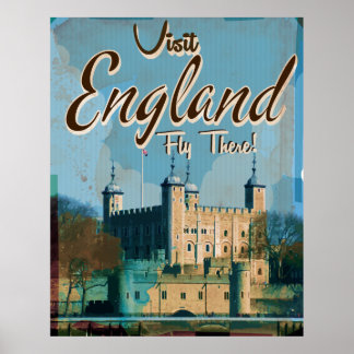 affiche de voyage England Vintage