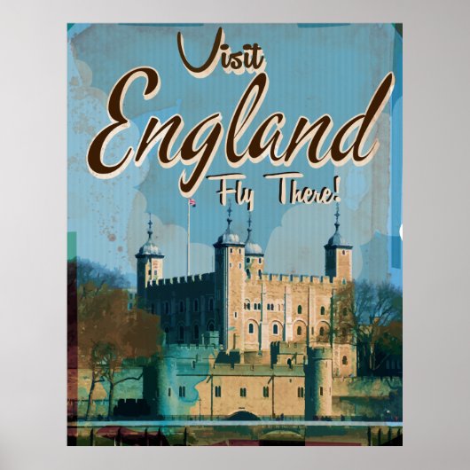 affiche de voyage England Vintage (Devant)