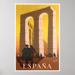 Affiche de voyage Espagne Art espagnol Henri Jacqu