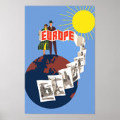 Affiche de voyage Europe (Devant)