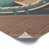 Affiche de voyage Exmouth Devon (Coin)