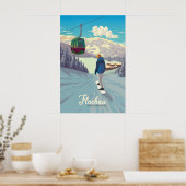 Affiche de voyage Flachau Snowboarding (Cuisine)