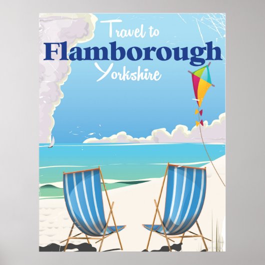 Affiche de voyage Flamborough Yorkshire (Devant)