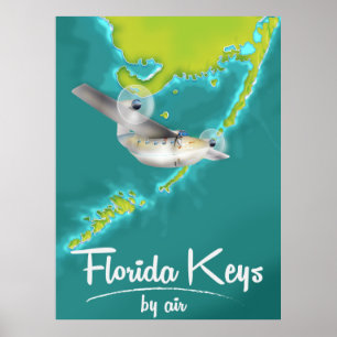 affiche de voyage Florida Keys Vintage