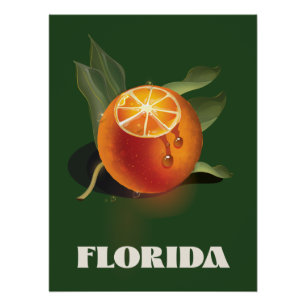 Affiche de voyage Florida Orange