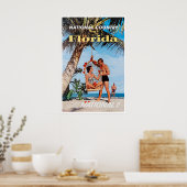 Affiche de voyage Floride Rétro Floride Art mural (Cuisine)
