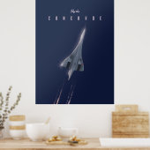 Affiche de voyage Fly The Concorde (Cuisine)