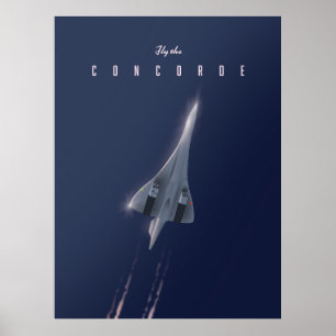 Affiche de voyage Fly The Concorde