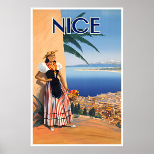 Affiche de voyage française Nice Art français
