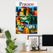 Affiche de voyage France (Bureau à domicile)