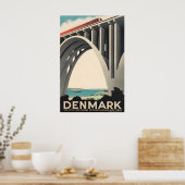 Affiche de voyage Funen Impression d'art Danemark  (Cuisine)