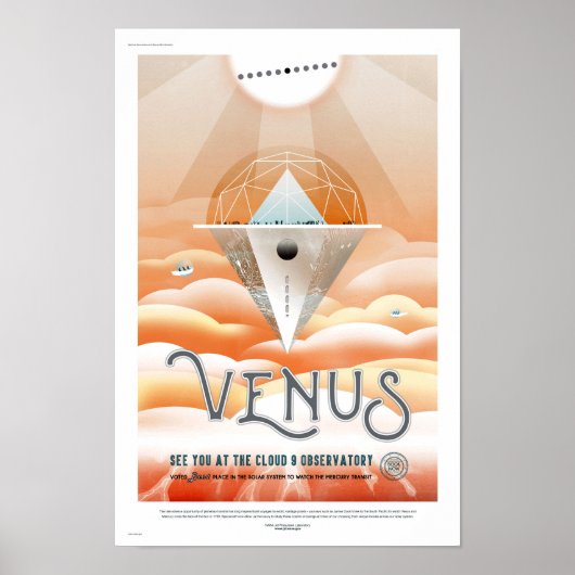 Affiche de voyage futur de la NASA - Observatoire  (Devant)