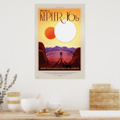 Affiche de voyage future de la NASA - Se détendre  (Cuisine)