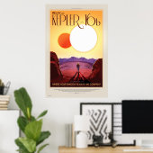 Affiche de voyage future de la NASA - Se détendre  (Bureau à domicile)