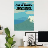 Affiche de voyage Great Smoky Mountains. (Bureau à domicile)