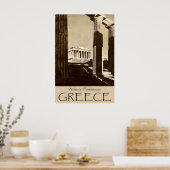 Affiche de voyage Grèce Athènes Impression Parthén (Cuisine)