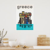 Affiche de voyage Grèce Impression d'art grec (Cuisine)