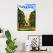Affiche de voyage Green Park Londres (Bureau à domicile)