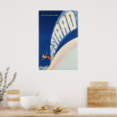 Affiche de voyage Gstaad Impression d'art mural su (Cuisine)