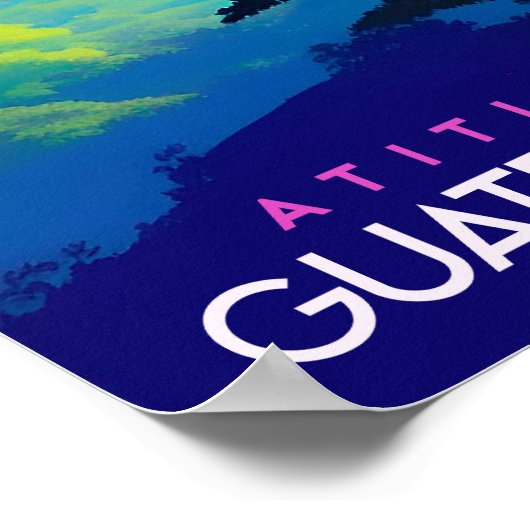 affiche de voyage guatémaltèque (Coin)