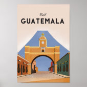affiche de voyage guatémaltèque (Devant)