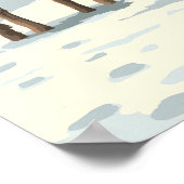 Affiche de voyage Gullfoss cascade Islande (Coin)