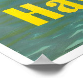 Affiche de voyage Hawaï Impression de surf hawaïen (Coin)