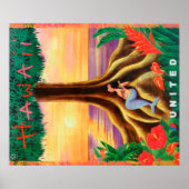 Affiche de voyage Hawaii (Devant)