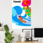 Affiche de voyage Hawaii (Bureau à domicile)