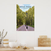 Affiche de voyage Hyde Park Londres (Cuisine)