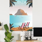 Affiche de voyage Ibiza (Bureau à domicile)