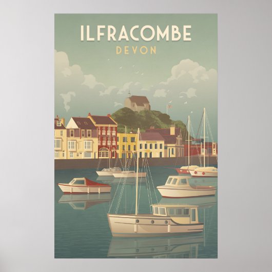 Affiche de voyage Ilfracombe Devon (Devant)
