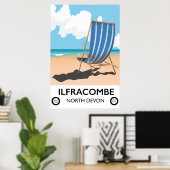 Affiche de voyage Ilfracombe North Devon (Bureau à domicile)