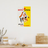 Affiche de voyage Impression d'art africain Afriqu (Cuisine)