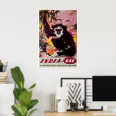 Affiche de voyage Inde Art indien Impression de co (Bureau à domicile)