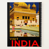 Affiche de voyage Inde art indien vintage (Dos)