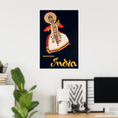 Affiche de voyage Inde Danse indienne Art Kathakal (Bureau à domicile)