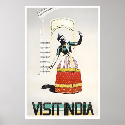 Affiche de voyage Inde Impression d'art indien Dan (Devant)