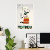 Affiche de voyage Inde Impression d'art indien Dan (Bureau à domicile)