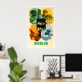 Affiche de voyage Irlande Art Dublin Impression Ir (Bureau à domicile)