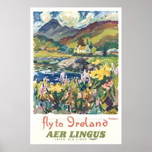 Affiche de voyage Irlande Art vintage irlandais (X