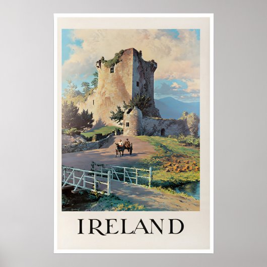 Affiche de voyage Irlande Impression d'art irlanda (Devant)