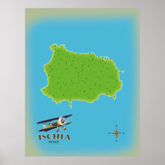 Affiche de voyage Ischia Italie (Devant)