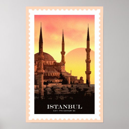 Affiche de voyage Istanbul (Devant)