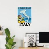 Affiche de voyage Italie (Bureau à domicile)