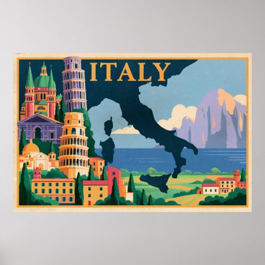 affiche de voyage Italie (Devant)