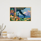 affiche de voyage Italie (Cuisine)